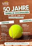 Plakat 50 Jahre Union Tennisclub Waldhausen