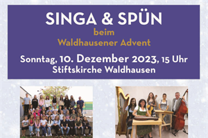 Plakat Konzert Singa & Spün